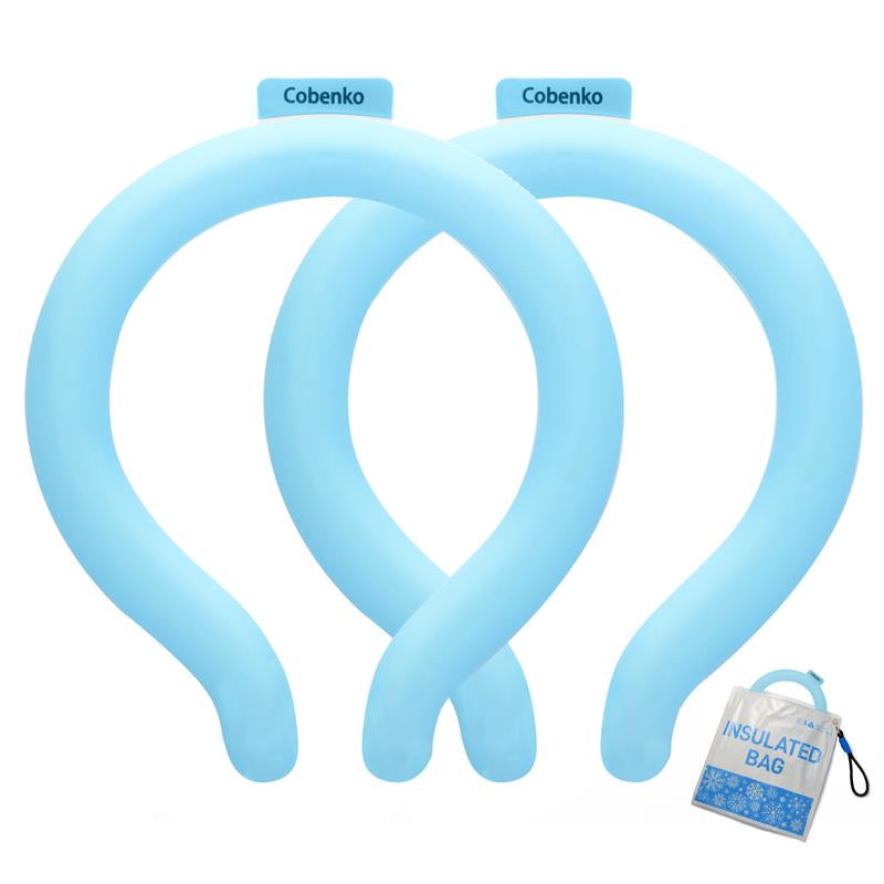 Neck Cooling Tube with Insulated Bag, Reusable Ice Ring Cooler Wearable Body Cooling Products, Neck Coolers for Hot Weather