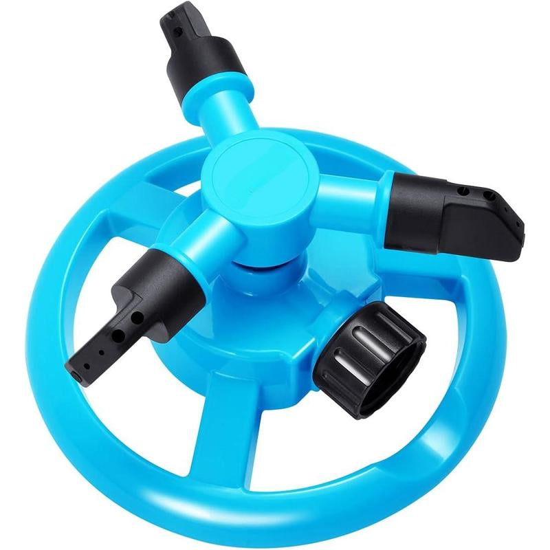 Lawn Sprinkler Automatic Garden Water Sprinklers Lawn Irrigation System Large Area Coverage Rotation 360 Degree Heavy Duty Stainless Steel Hose Expandable with Sprayers Cordless Circles