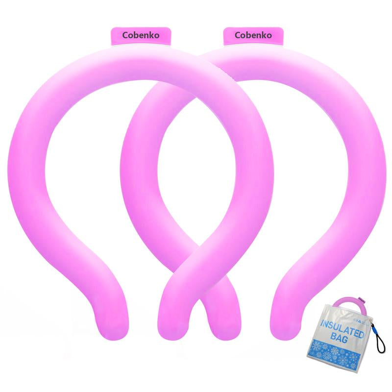 Neck Cooling Tube with Insulated Bag, Reusable Ice Ring Cooler Wearable Body Cooling Products, Neck Coolers for Hot Weather
