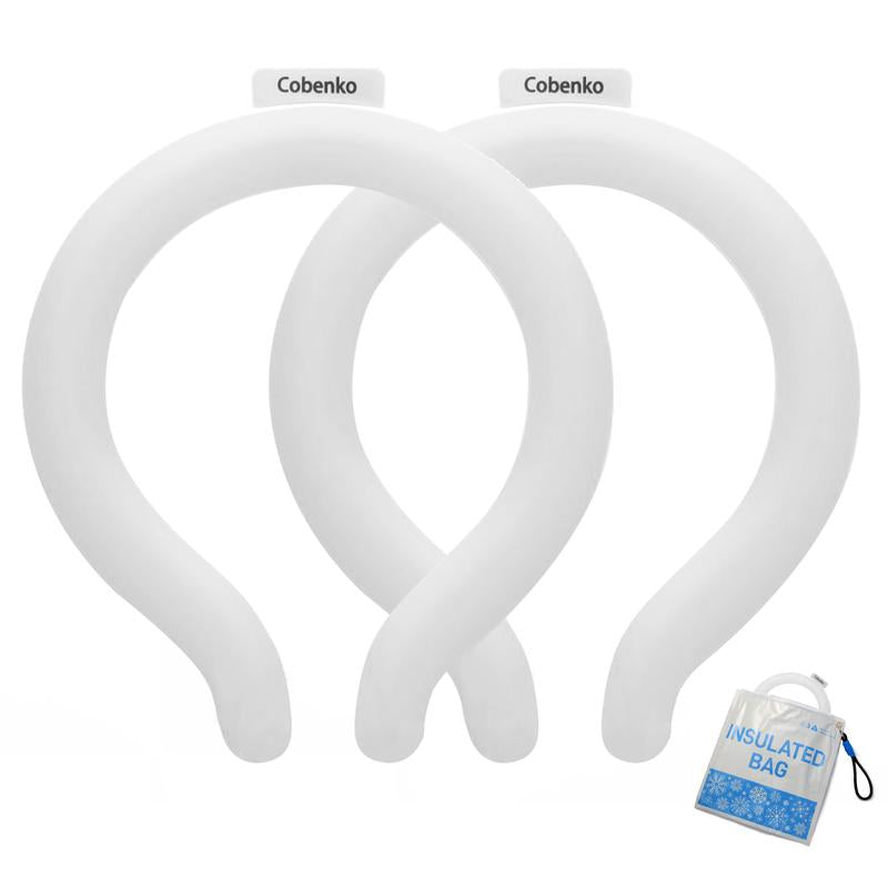 Neck Cooling Tube with Insulated Bag, Reusable Ice Ring Cooler Wearable Body Cooling Products, Neck Coolers for Hot Weather