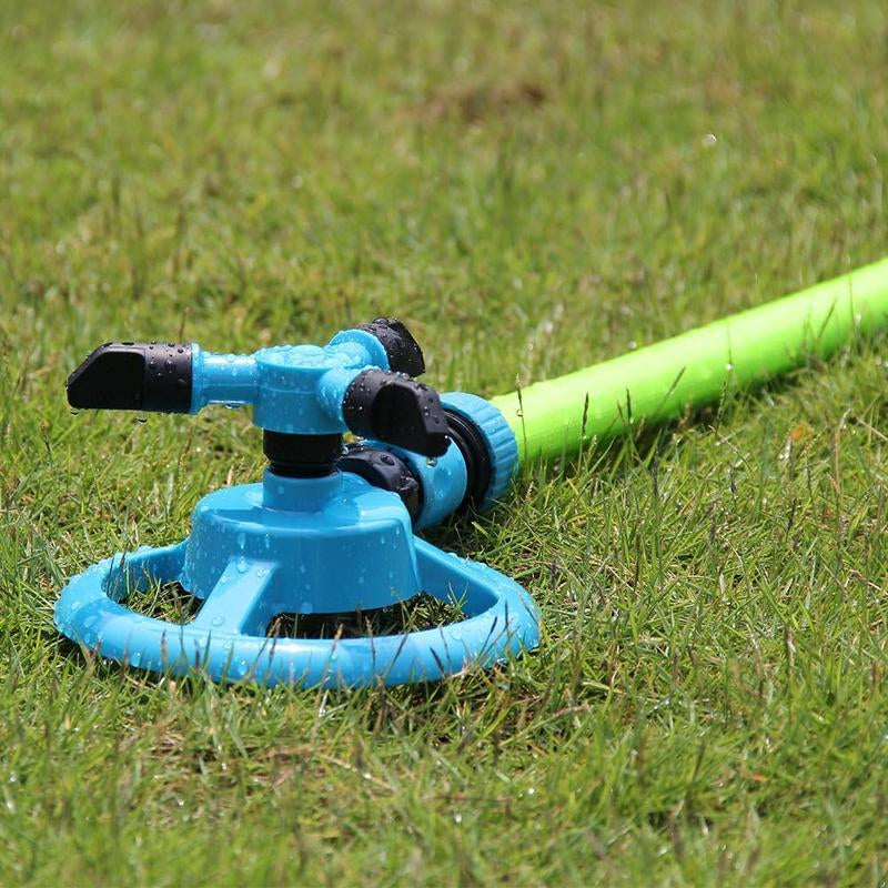 Lawn Sprinkler Automatic Garden Water Sprinklers Lawn Irrigation System Large Area Coverage Rotation 360 Degree Heavy Duty Stainless Steel Hose Expandable with Sprayers Cordless Circles