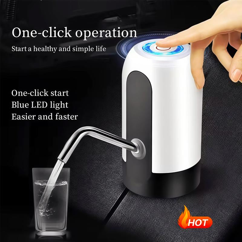 Bottled Water Pump Electric Water Dispenser, Household Rechargeable Mineral Water Pump, Automatic Water Dispenser